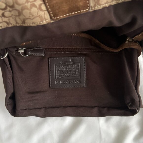 Vintage Coach 3628 Soho Brown Signature C Canvas w/Suede Leather Trim - Picture 8 of 15